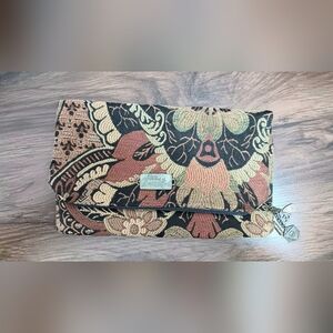 Floral Beatnik Embroidered Boho Clutch